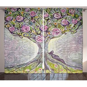 ABAKUHAUS Árbol de la Vida Cortinas, Spring Love Universo,…