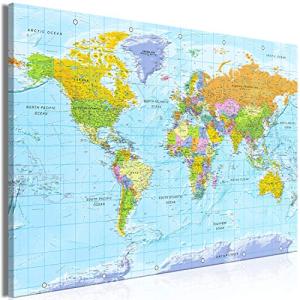 murando Cuadro Mega XXXL Mapamundi Ingles 165x110 cm Cuadro…