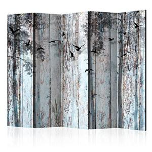 murando Biombo Vintage Madera Pajaro 225x172 cm Impresion B…