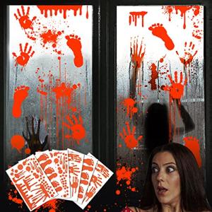FORMIZON Luminoso Pegatinas de Terror de Halloween, 6 Hojas…