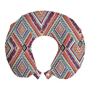 ABAKUHAUS Tribal Cojín de Viaje para Soporte de Cuello, Mod…