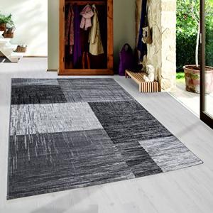 HomebyHome Alfombra Pila Corta Diseño de Ondas abstractas S…