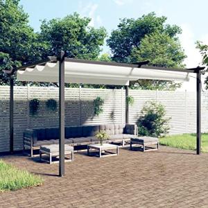 MOONAIRY Cenador de jardín con Techo retráctil, Carpas para…