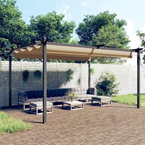 MOONAIRY Cenador de jardín con Techo retráctil, Carpas para…