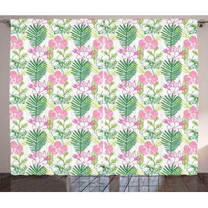 ABAKUHAUS Hojas Cortinas, Flor de Las Flores Pinnado, Sala…