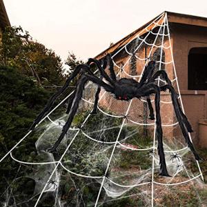 iZoeL XXL Halloween Decoración 700cm Tela Araña Gigante   2…