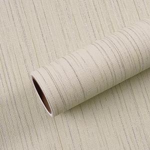 VEELIKE Papel Pintado Tela de Hierba Beige 40 cm × 900 cm P…