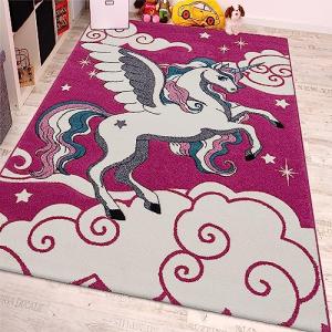 Paco Home Alfombra Infantil - Diseño De Unicornio -En Rosa…