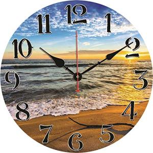 TAHEAT 30 cm Original Mar Playa Reloj de Pared, Silencioso…