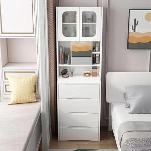 Juego de tocador de maquillaje 3 en 1 con luz de espejo, es…