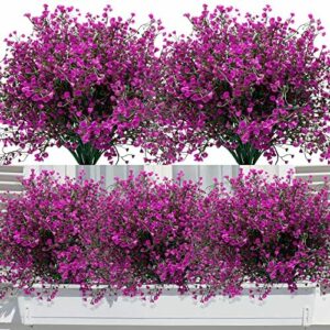 Elecoutek 12 Ramos de Flores Artificiales Exterior Planta d…
