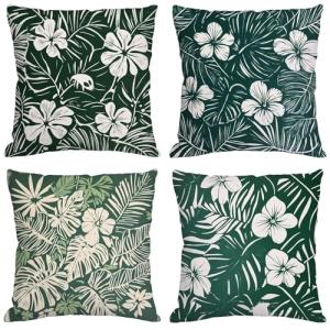 verde Cojines Exterior Impermeable Lino Fundas Cojines 80x8…