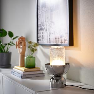 IKEA - MOLNART lámpara mesa bombilla, efecto cromadovidrio…