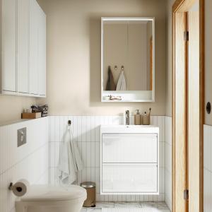 IKEA - armario lavabo con cajones, alto brillo blanco, 60x4…