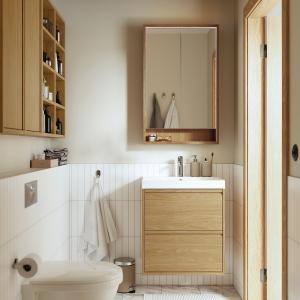 IKEA - armario lavabo con cajones, efecto roble, 60x48x63 c…