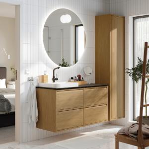 IKEA - BACKSJÖN armariolavabogrifo, efecto roblenegro efect…