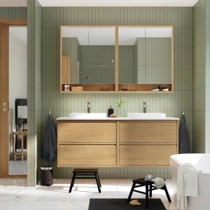 IKEA - BACKSJÖN armariolavabosgrifos, efecto robleblanco ef…
