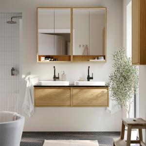 IKEA - BACKSJÖN armariolavabosgrifos, efecto roblenegro efe…