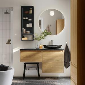 IKEA - OXMYREN armariolavabogrifo, efecto roblenegro efecto…