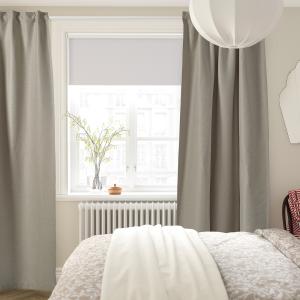 IKEA - cortinas semiopacas, 1 par, gris claro, 145x300 cm g…