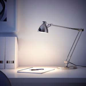 IKEA - Lámpara flexo de trabajo, niquelado niquelado