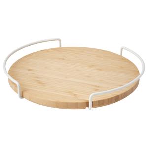 IKEA - bandeja plato giratorio, organizador bambú, 28 cm or…