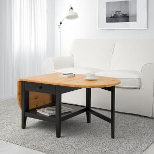 IKEA - Mesa de centro, negro, 65x140x52 cm negro