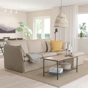 IKEA - sofá 3 plazas con chaiselongue, Katorp natural Kator…