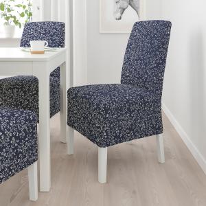 IKEA - silla con funda de largo medio, blancoRyrane azul os…