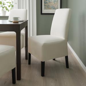 IKEA - silla con funda de largo medio, negroInseros blanco…