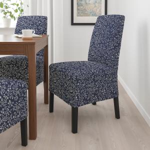 IKEA - silla con funda de largo medio, negroRyrane azul osc…