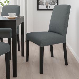 IKEA - silla, negroNykvarn gris negro/Nykvarn gris