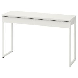 IKEA - BURS escritorio, alto brillo blanco, 120x40 cm alto…