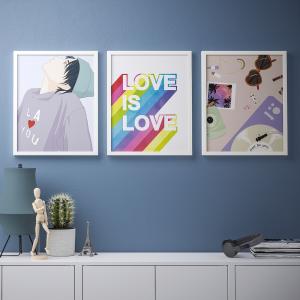 IKEA - lámina, el amor es el amor, 40x50 cm el amor es el a…