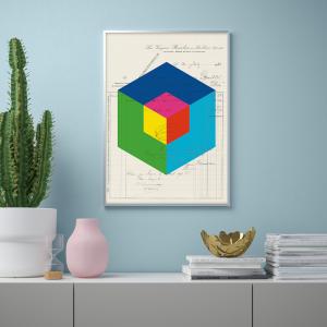 IKEA - lámina, bloques coloreados, 50x70 cm bloques colorea…