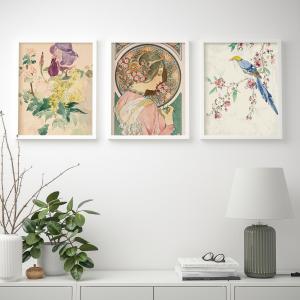 IKEA - lámina, oliendo flores, 40x50 cm oliendo flores