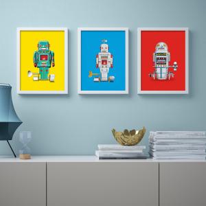 IKEA - lámina, robots, 30x40 cm robots