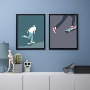 IKEA - lámina, skateboard, 40x50 cm skateboard