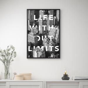 IKEA - lámina, vida sin límites, 61x91 cm vida sin límites…