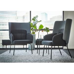 IKEA - sillón con respaldo alto, Vissle gris oscuroKabusa g…