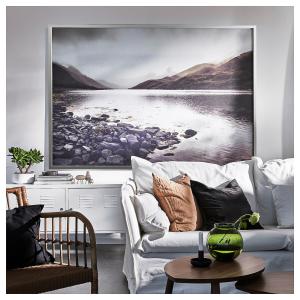 IKEA - cuadro con marco, costa rocosacolor de aluminio, 200…