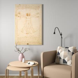IKEA - cuadro con marco, El hombre de Vitrubionegro, 78x118…