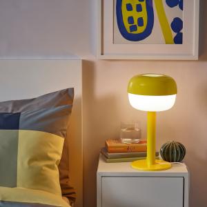 IKEA - lámpara de mesa, amarillo, 36 cm amarillo
