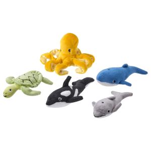 IKEA - peluche juego 5 piezas, animales marinoscolores vari…