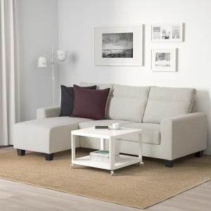 IKEA - sofá de 3 plazas,  chaiselongueGunnared beige  chais…