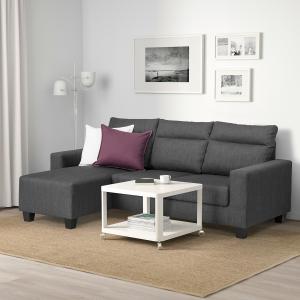 IKEA - sofá de 3 plazas,  chaiselongueSkiftebo gris oscuro…