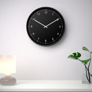 IKEA - reloj de pared, negro, 38 cm negro