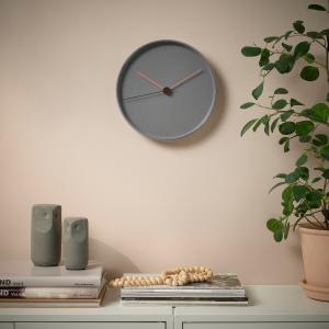 IKEA - reloj de pared, gris rosado, 25 cm gris rosado