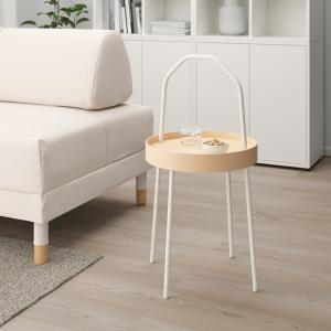 IKEA - mesa auxiliar, blanco, 38 cm blanco