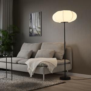 IKEA - lámpara de pie, negroblanco negro/blanco